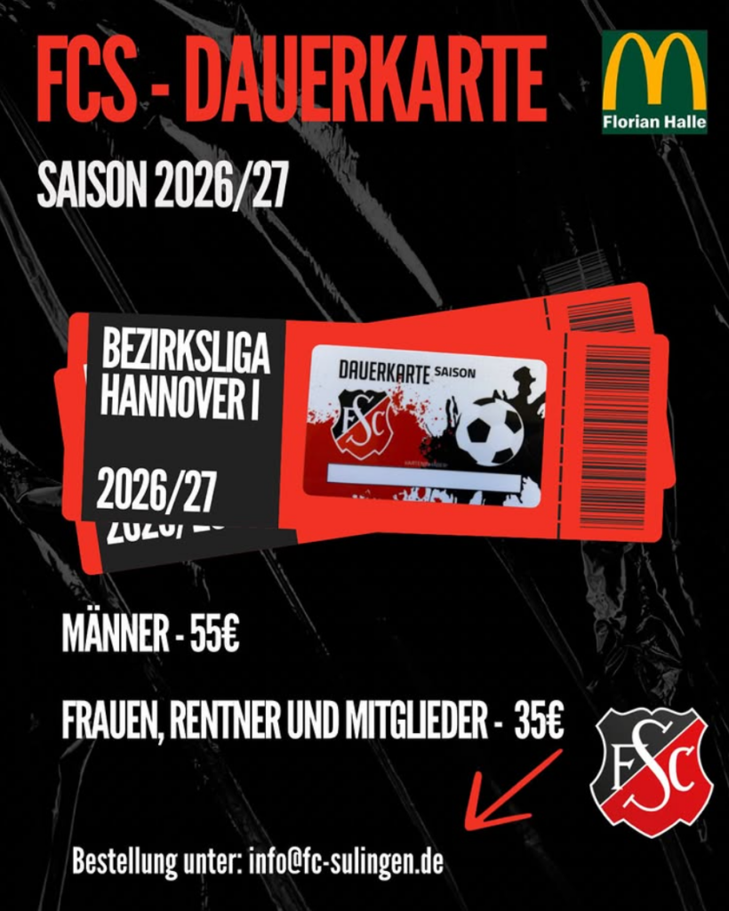 Anzeige zum Angebot der Dauerkarte